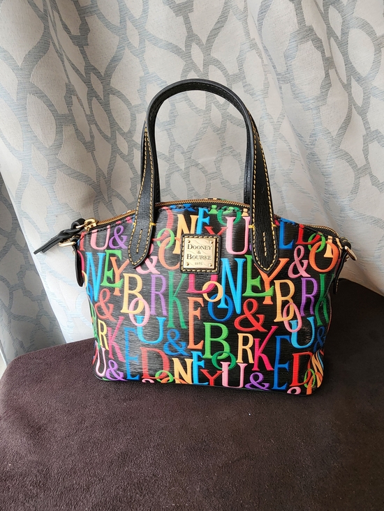 Dooney & Bourke Handbags - Rare Dooney & Bourke Retro Grafica Doodle Y2K Ruby Mini Domed Satchel Handbag